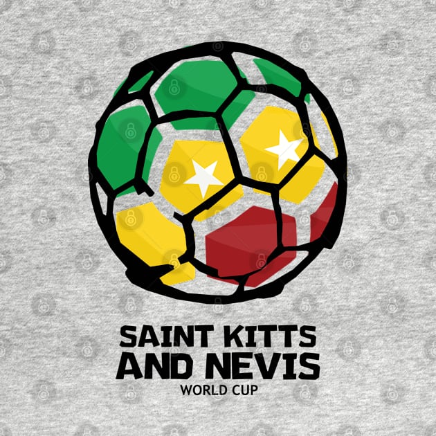 Saint Kitts and Nevis Football Country Flag by KewaleeTee